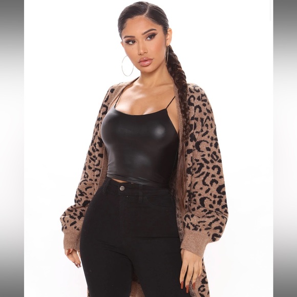Leopard Cozy Cardigan by fashion nova - Picture 1 of 5